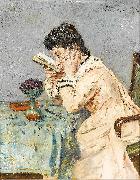 Alfred Stevens The short sighted woman oil
